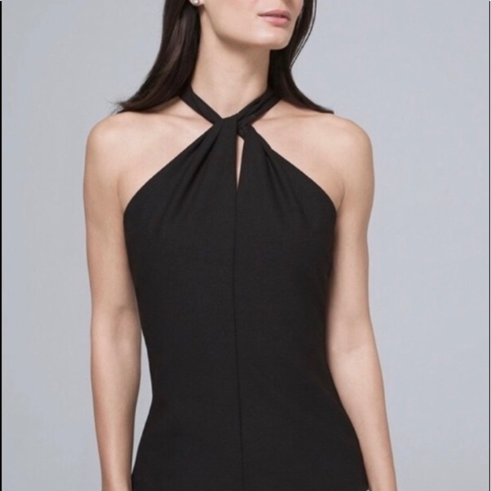 White House Black Market WHBM Halter Style Top
